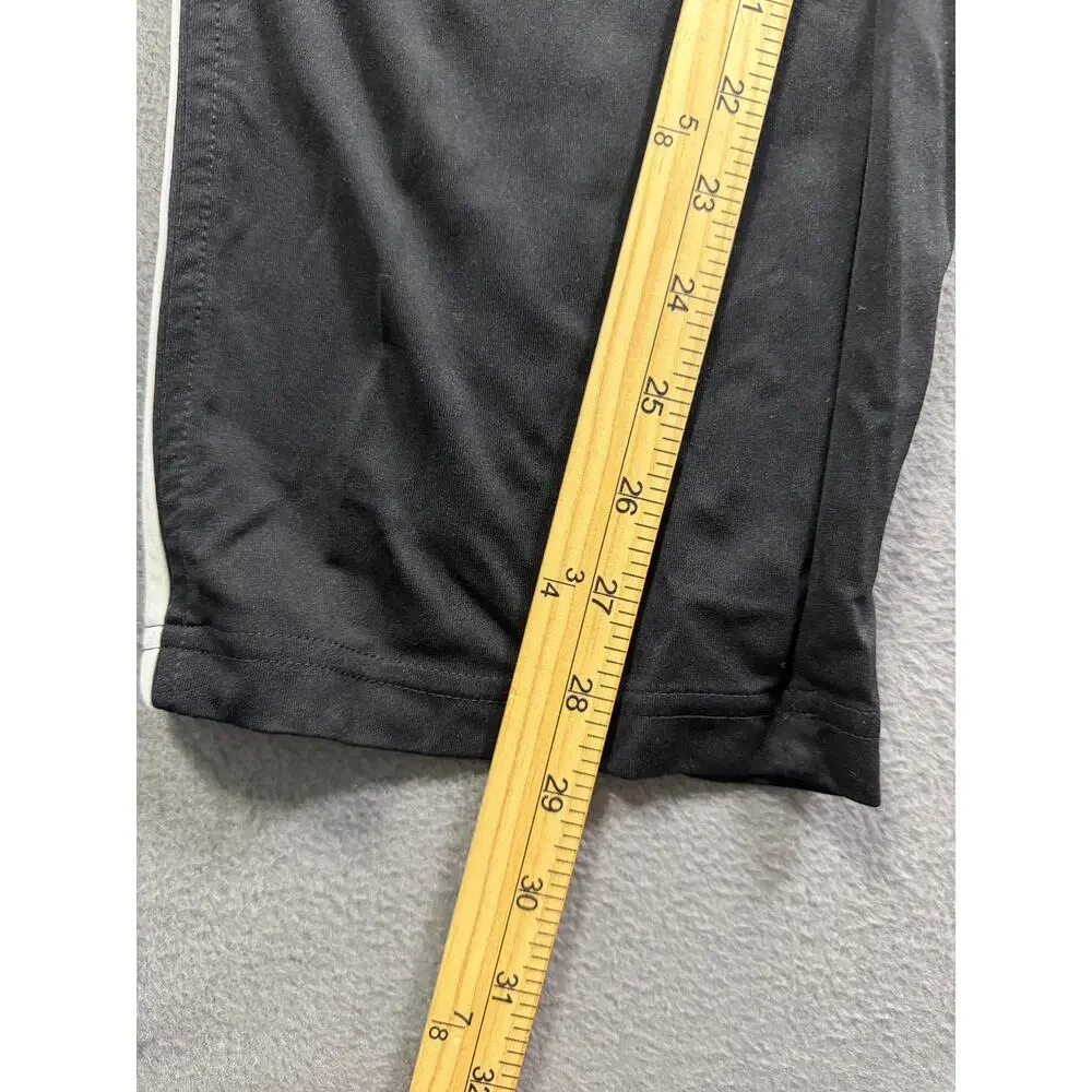 Adidas Essentials 3 Stripes Tricot Track Pants Men Large Black Open Hem Jogger‎